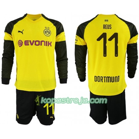 Billiga Fotbollströjor Borussia Dortmund Reus 11 Barn Hemma tröja 2018/19 Långärmad